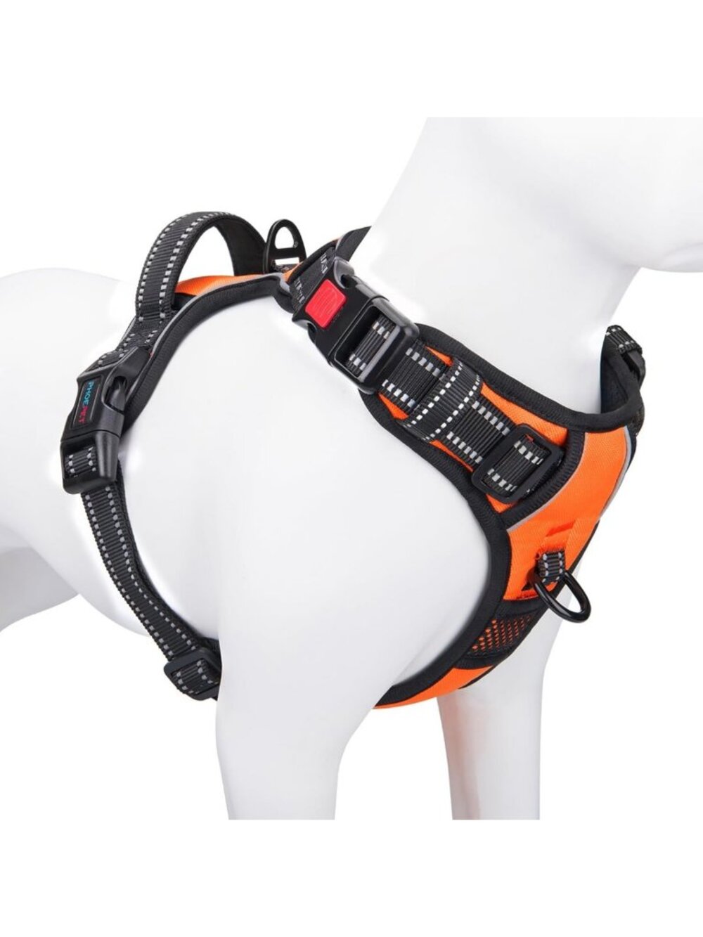 Adjustable Reflective No-Pull Dog Harness for Large Breeds - Comfortable Vest